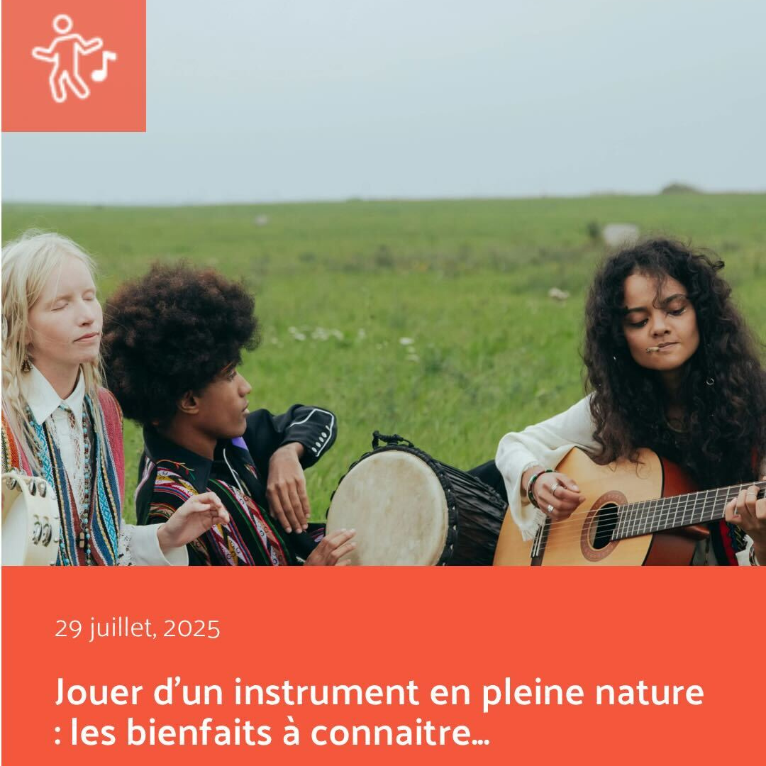 Jouer de la musique dans la nature