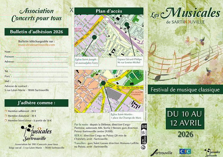 Musicales Sartrouville plaquette A4 A 26 p1