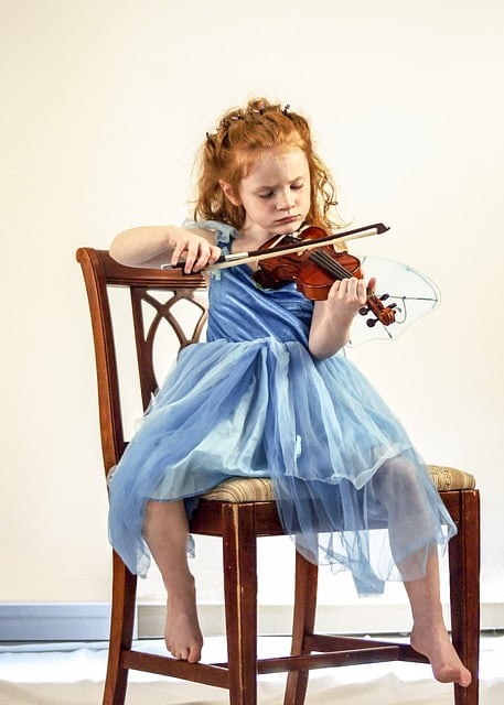 Petit violon taille 1/10 en bois pour enfant 3 ans